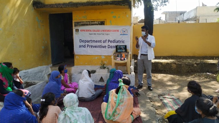 lecture for parents  coming to anganwadi by Dr. Prabhat Singh