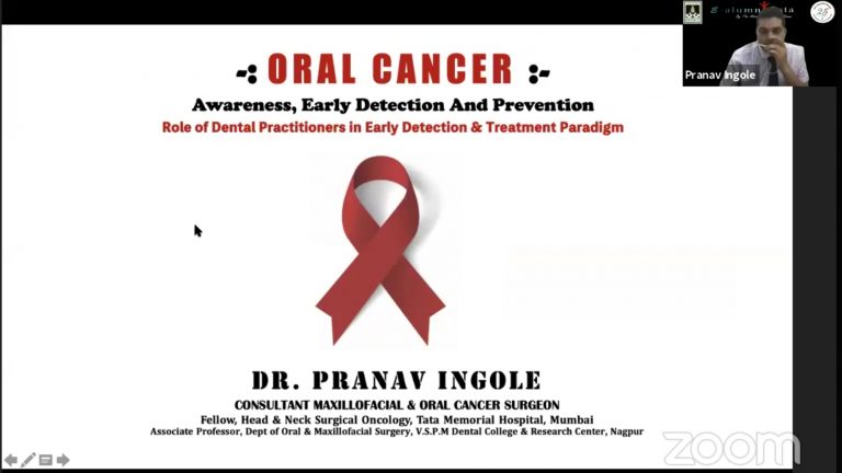 Dr. Pranav Ingole, sharing his views on the role of early detection of Oral Cancer