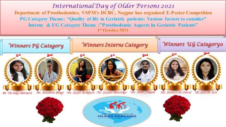 International Day of Elderly -Winners of E postor Competition