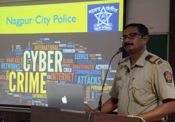 Mr Atul Agarkar explaining about Cyber security