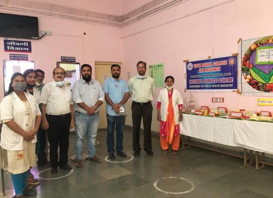 Organizing team of Exhibition on balanced diet and nutrition